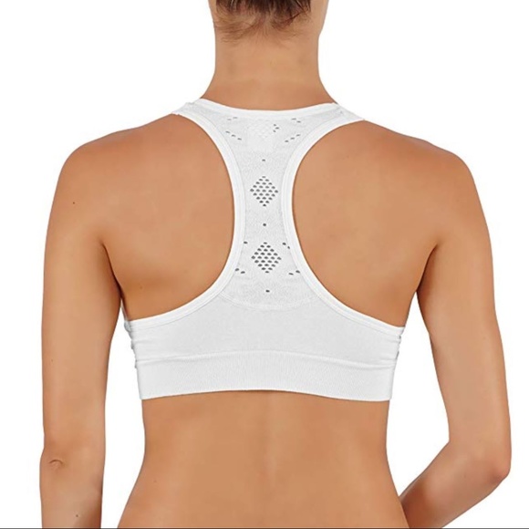 Push Up Bra Women's Yoga Crop Top Sports Woekout - Picture 2 of 4